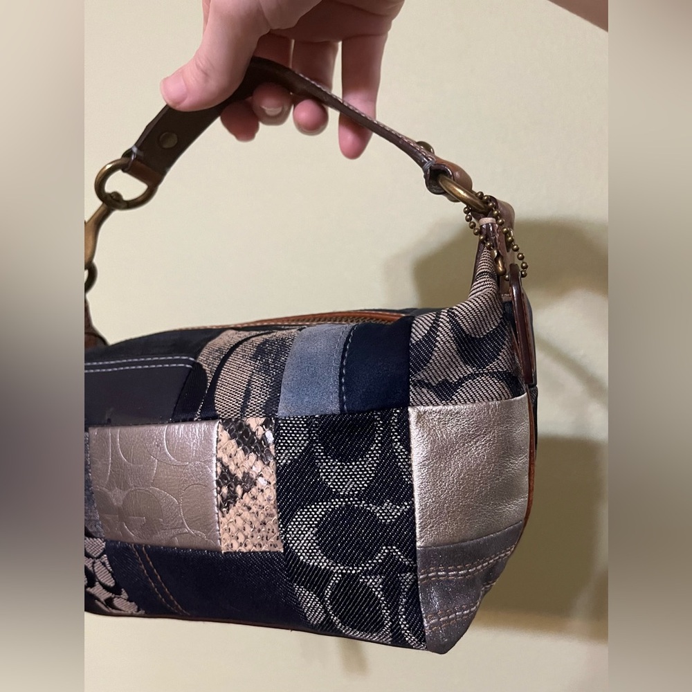 Coach 2007 Almost Vintage Patchwork Baguette! - image 4